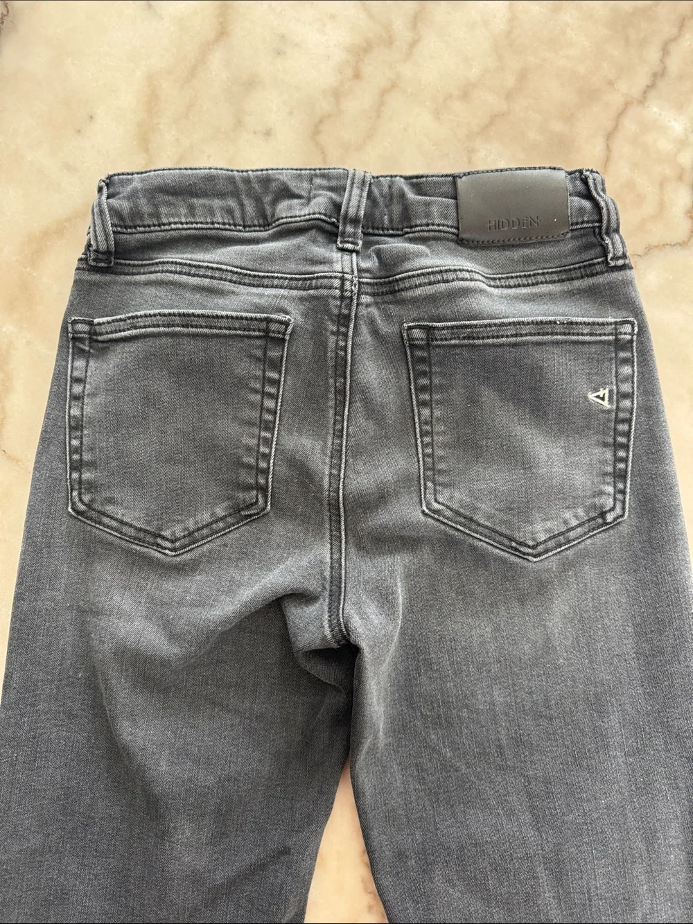 Girls Black Straight-Leg Jeans